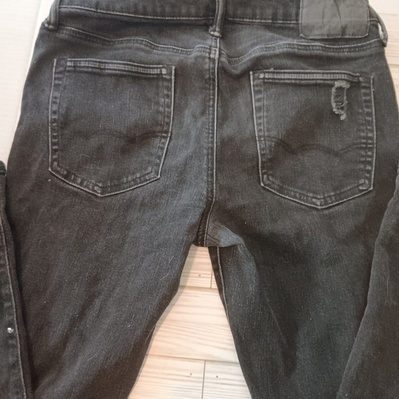American Eagle Jeans Slim Skinny Next Level Flex Mens SIZE 30X30 Denim See Paint - Picture 4 of 6
